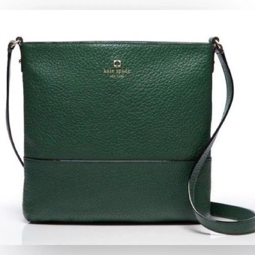 UEC KATE SPADE Kate Southport Avenue Cora BEAUTIFUL GREEN COLOR GENUINE LEATHER